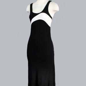 VERSACE Designer Dress Black & White Small